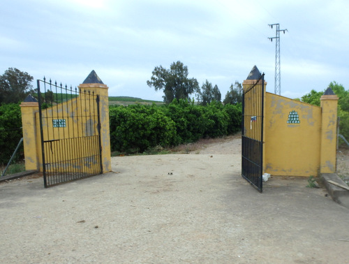 entrance gate.
